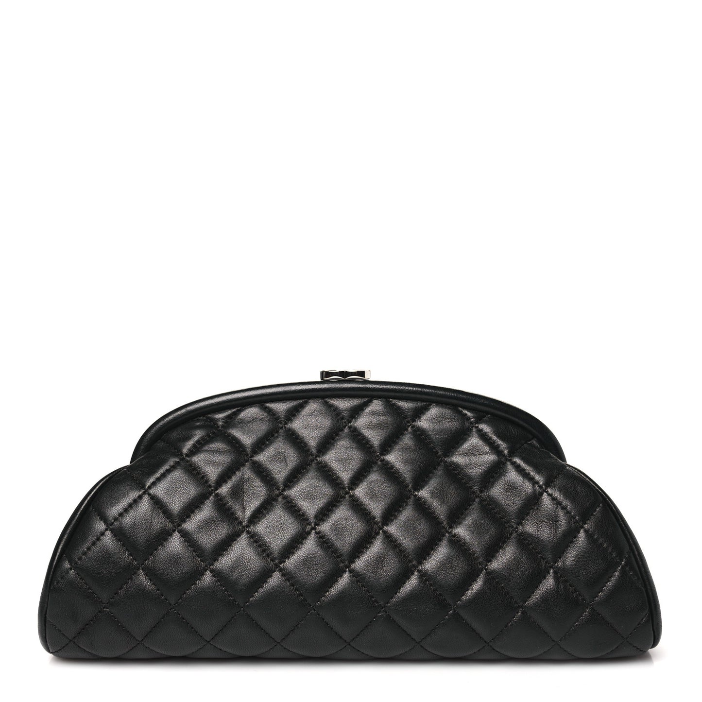 Lambskin Quilted Timeless Clutch Black