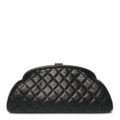 Chanel Lambskin Quilted Timeless Clutch Black 1 of 10