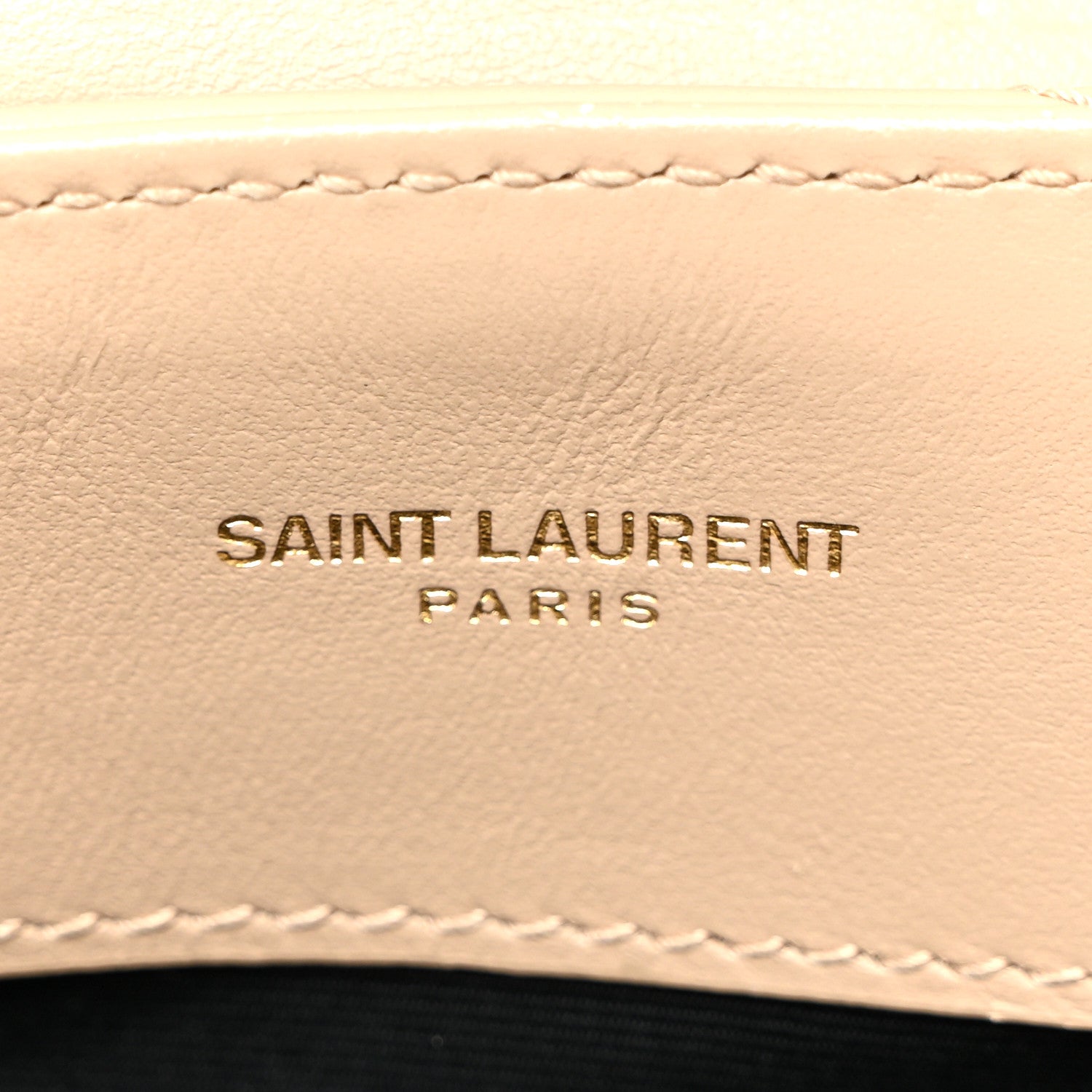 Saint Laurent Calfskin Y Quilted Monogram Small Loulou Chain Satchel Dark Beige 7 of 10