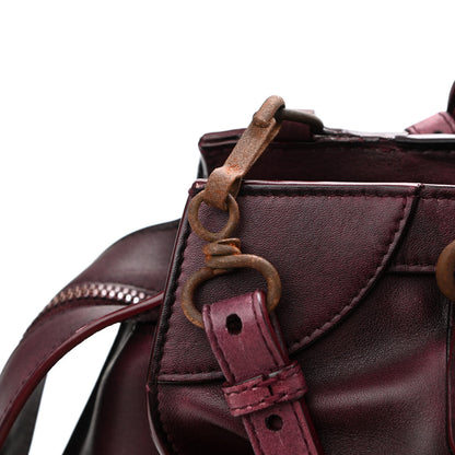 Balenciaga Used Calfskin Rust Hardware Neo Classic City Burgundy 13 of 21