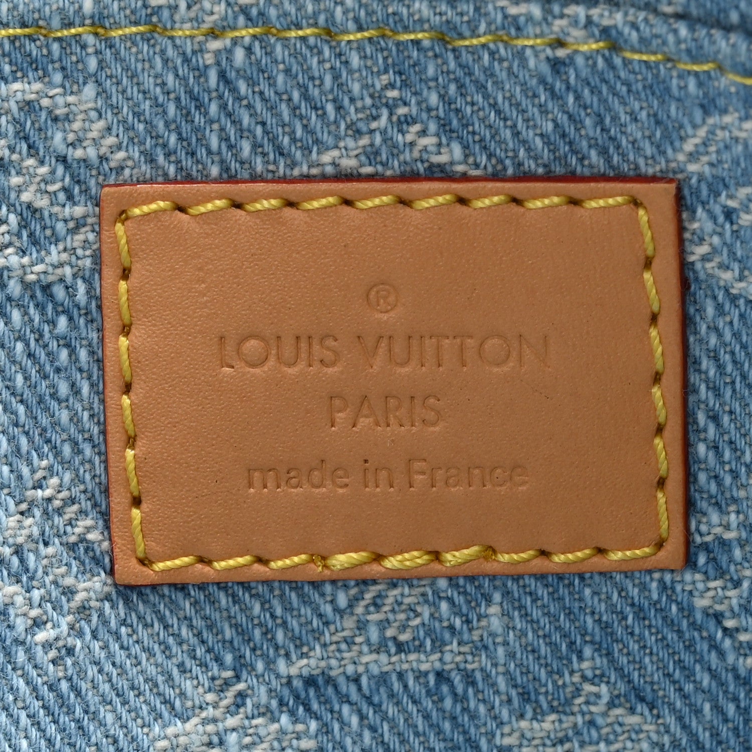 Louis Vuitton Monogram Denim Cosmetic Pouch PM Blue 6 of 8