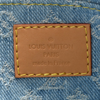 Louis Vuitton Monogram Denim Cosmetic Pouch PM Blue 6 of 8