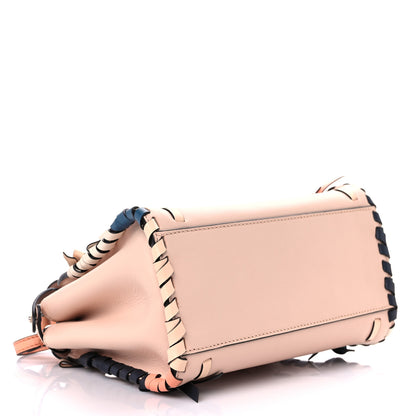 Fendi Calfskin Whipstitch Mini Peekaboo Iconic Satchel Plaster Albicocca Multicolor 4 of 11