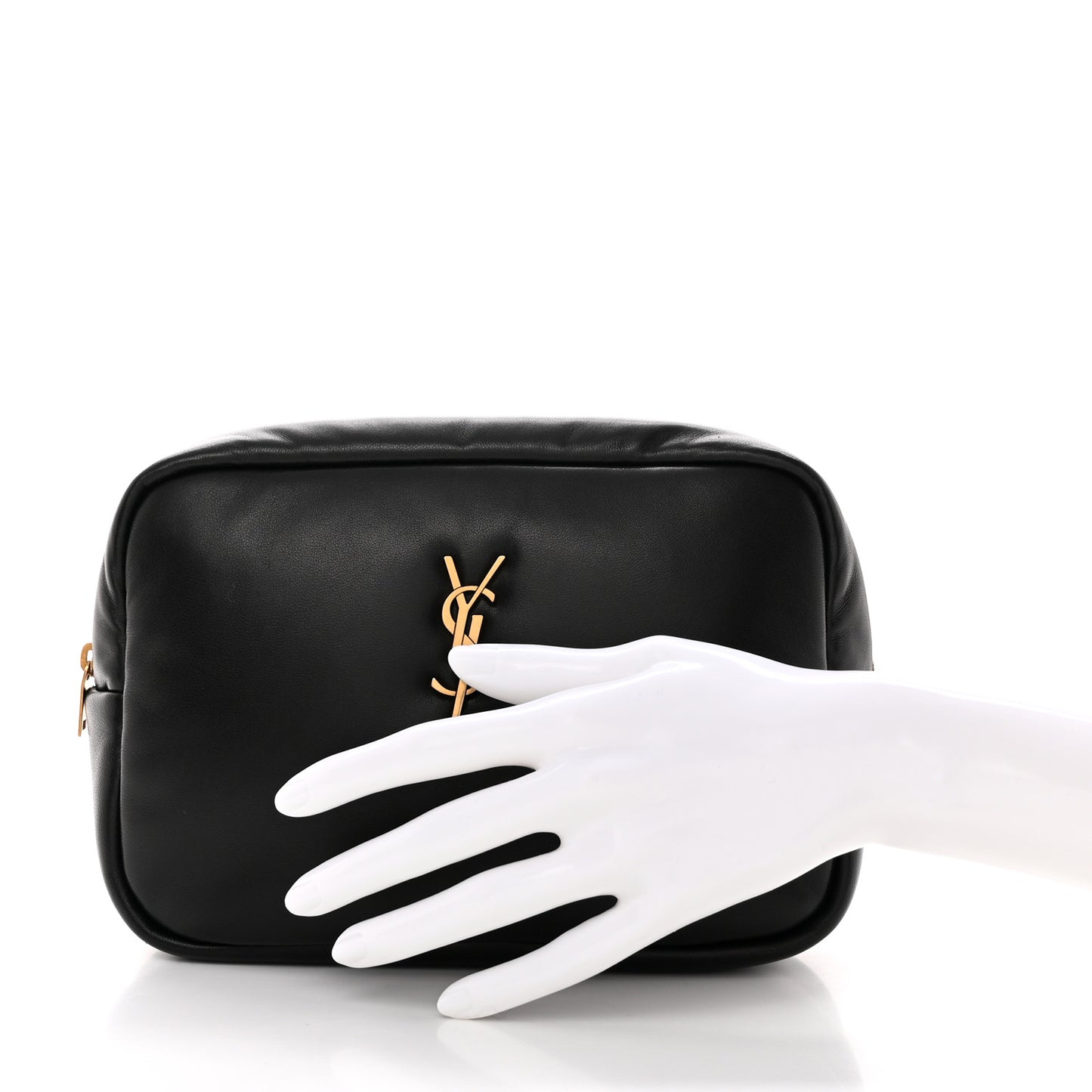 Lambskin Calypso Cosmetic Case Black