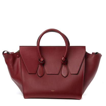 Celine Smooth Calfskin Small Tie Knot Tote Red 1 of 10