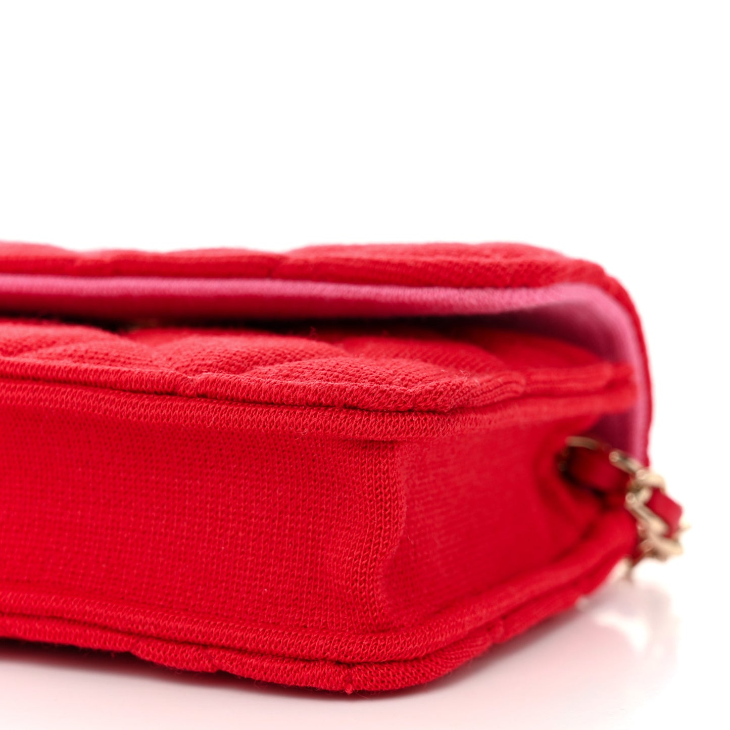 Jersey Quilted Micro Mini Flap Red