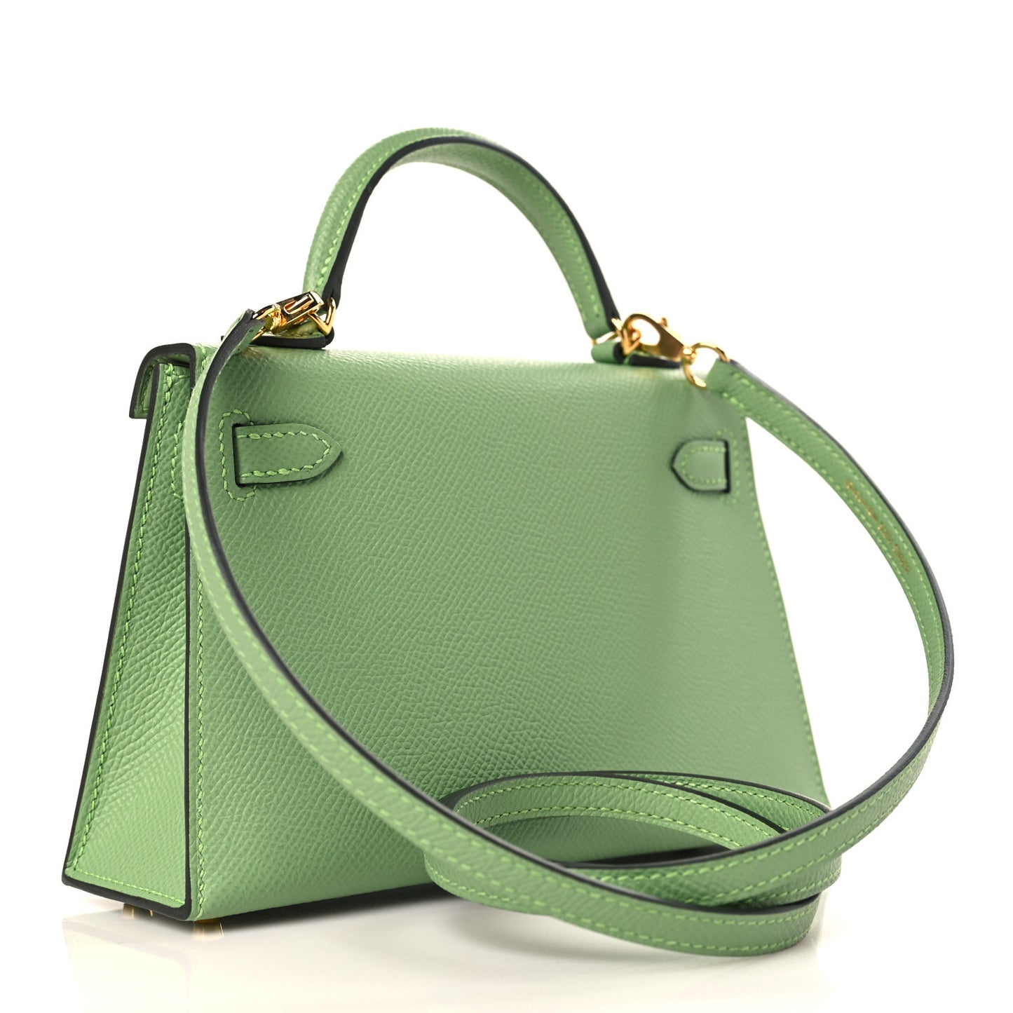 Epsom Mini Kelly Sellier 20 Vert Criquet