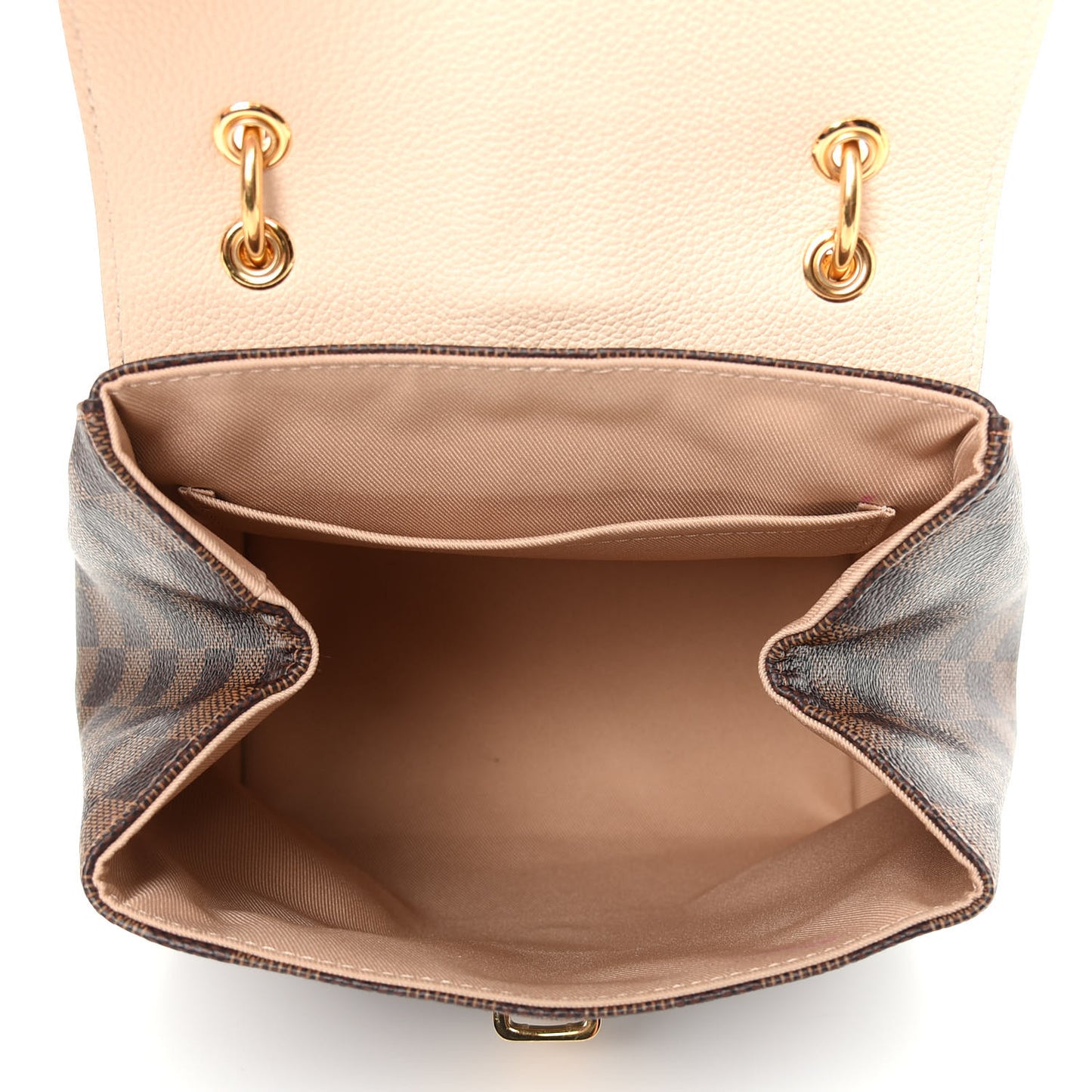 Damier Ebene Clapton Backpack Creme