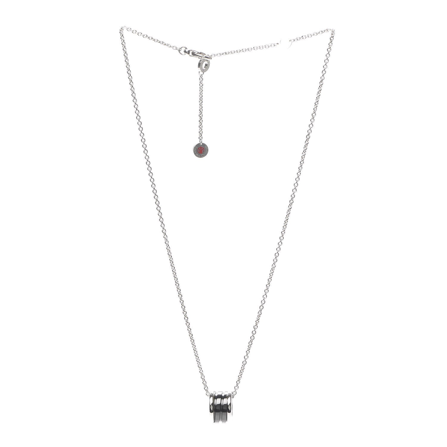 Bulgari Sterling Silver Ceramic Save The Children Pendant Necklace 3 of 7