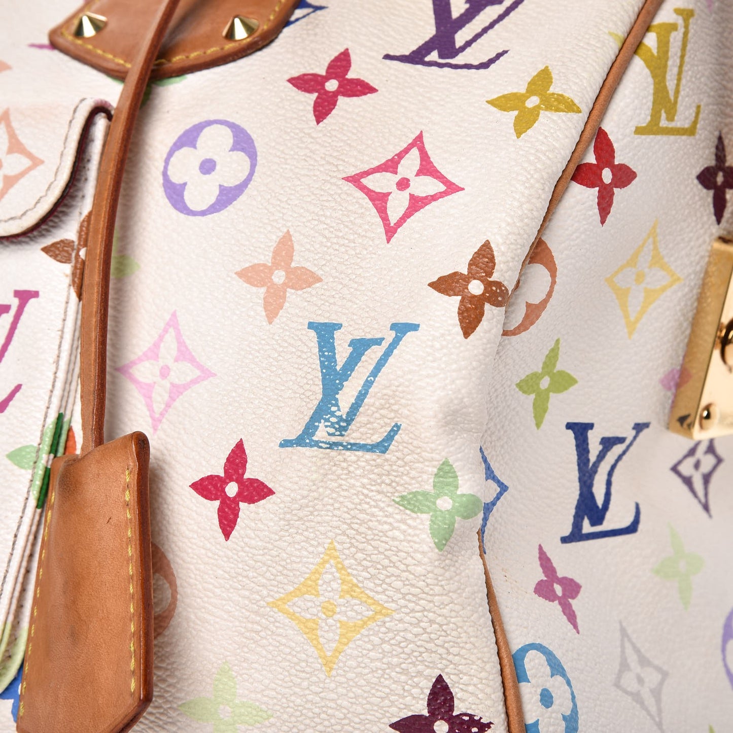 Monogram Multicolor Speedy 30 White