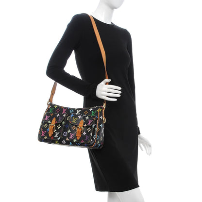 Louis Vuitton Monogram Multicolor Lodge GM Black 2 of 17