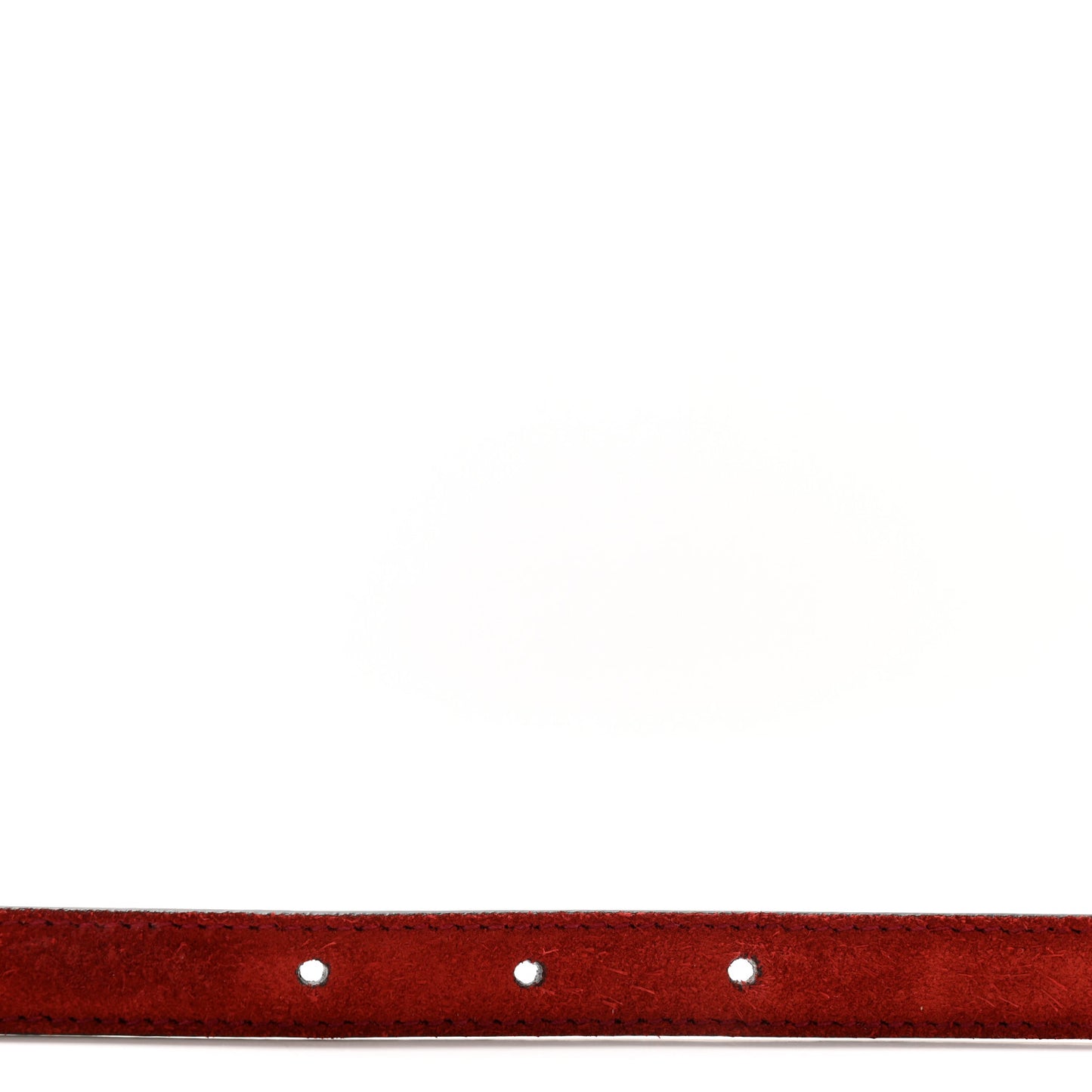 Suede Calfskin Torchon Double G 15mm Belt 75 30 Red