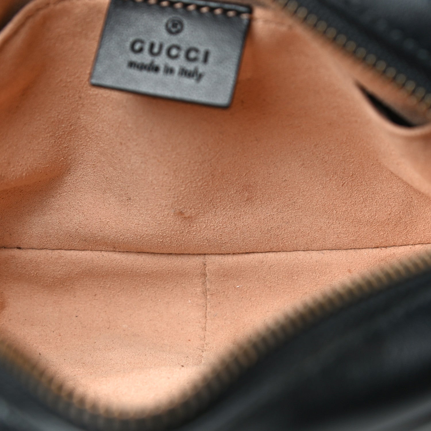 Gucci Calfskin Matelasse Mini GG Marmont Chain Shoulder Bag Black 12 of 16