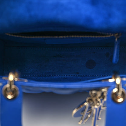Christian Dior Lambskin Cannage Small My ABCDior Lady Dior Blue 5 of 12