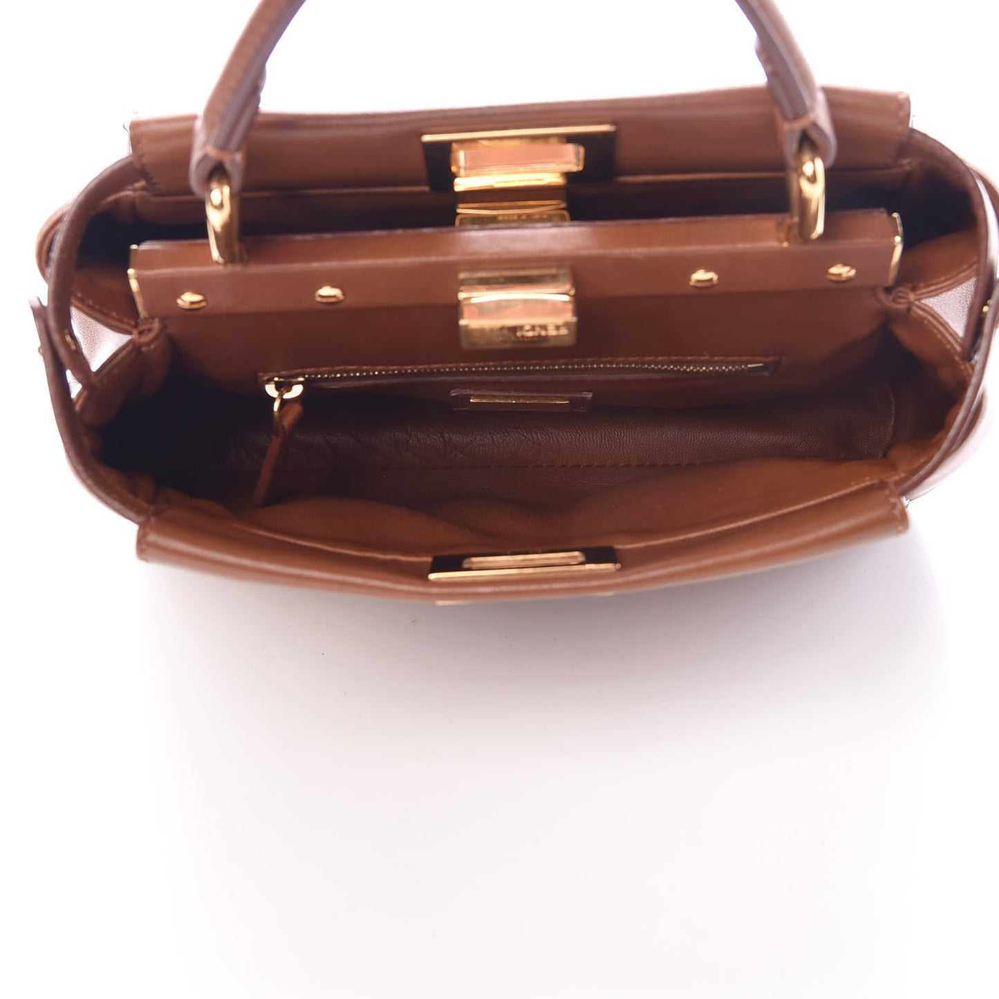 Nappa Mini Peekaboo Iconic Satchel Corteccia