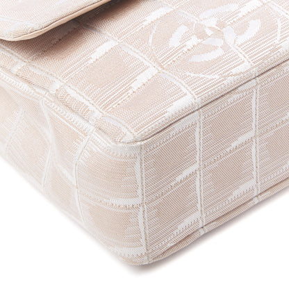 Chanel Nylon Medium Travel Flap Light Beige 6 of 11