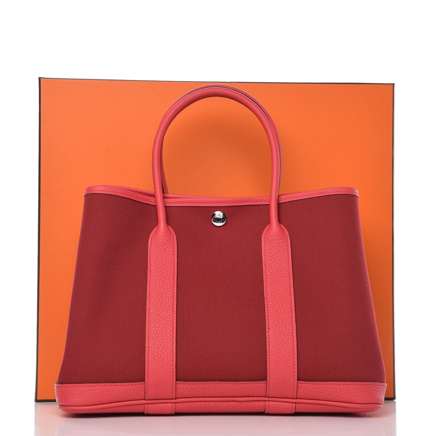 Toile Militaire Vache Country Garden Party Tote 30 Rouge Grenant Bougainvillea