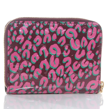 Louis Vuitton Leopard Zippy Coin Purse Wallet Rouge Fauviste 3 of 7