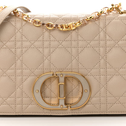 Christian Dior Calfskin Cannage Medium Caro Bag Beige 8 of 13