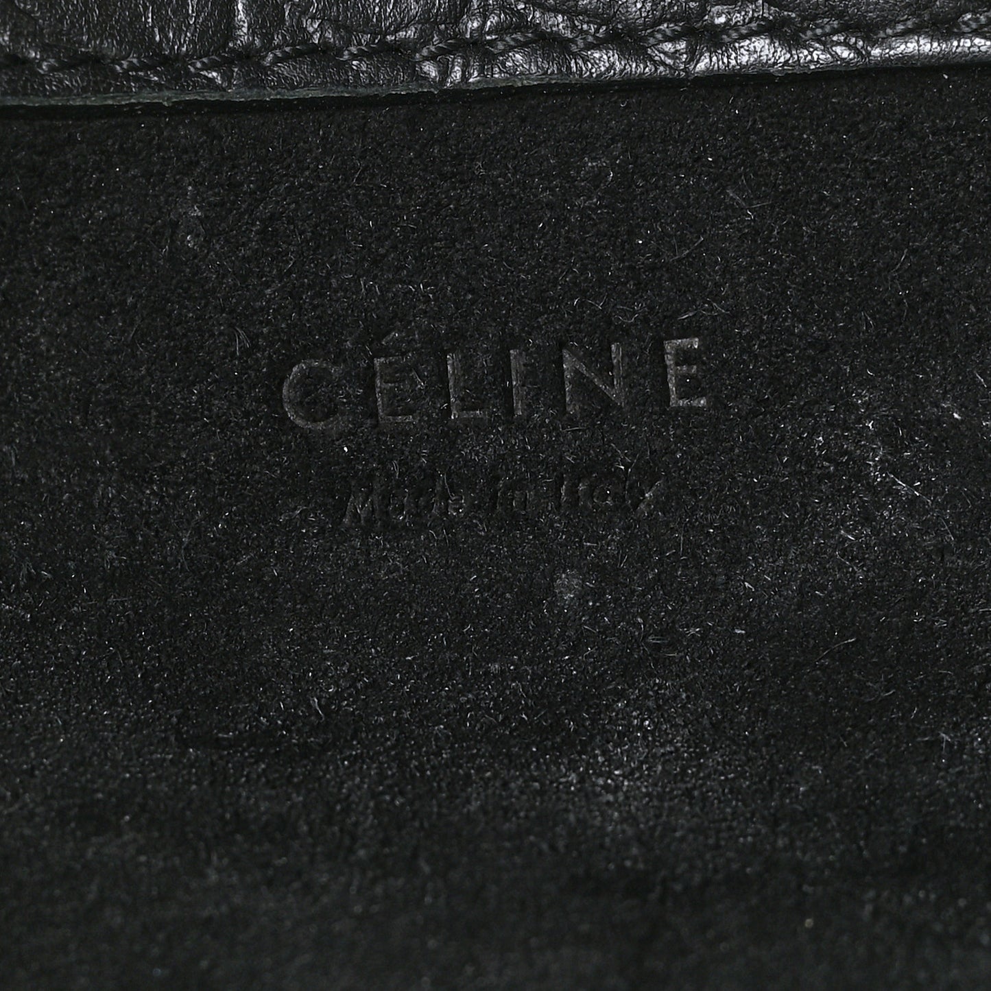 Calfskin Crocodile Embossed Medium Phantom Luggage Black
