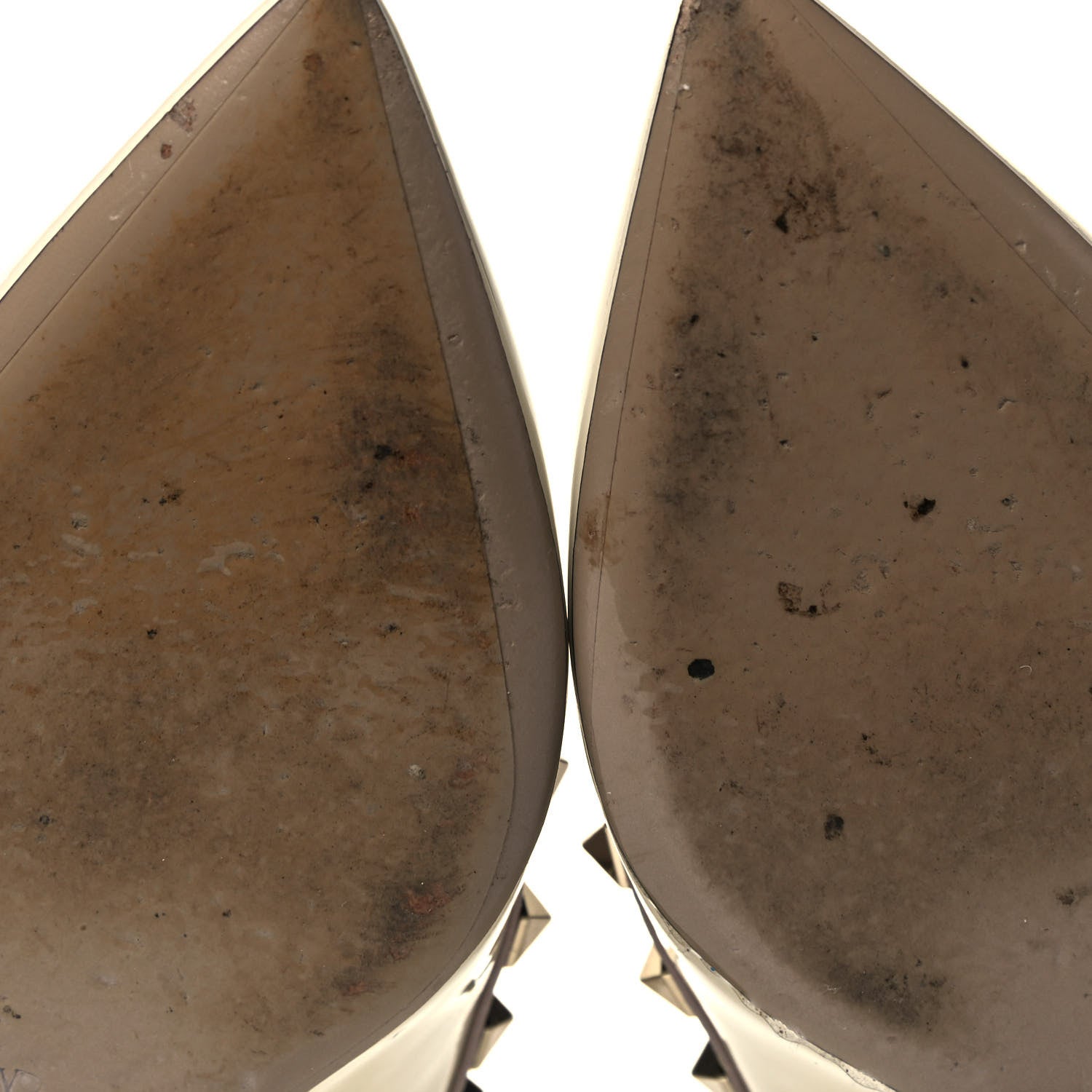 Valentino Garavani Patent Rockstud 70mm Wedges 36 Ivory Poudre 7 of 10