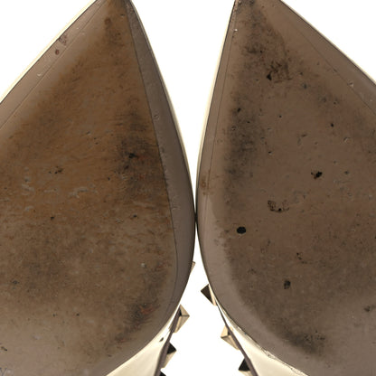 Valentino Garavani Patent Rockstud 70mm Wedges 36 Ivory Poudre 7 of 10
