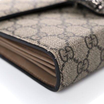 Gucci GG Supreme Monogram Mini Dionysus Chain Wallet Beige Taupe 7 of 22