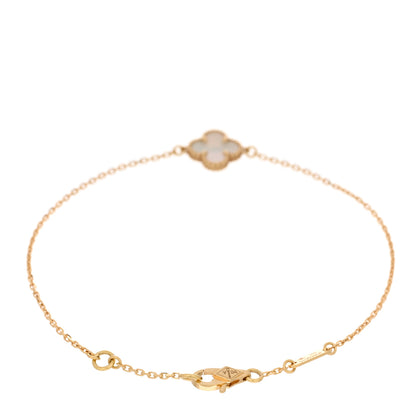 Van Cleef & Arpels 18K Yellow Gold Mother of Pearl Sweet Alhambra Bracelet 2 of 4