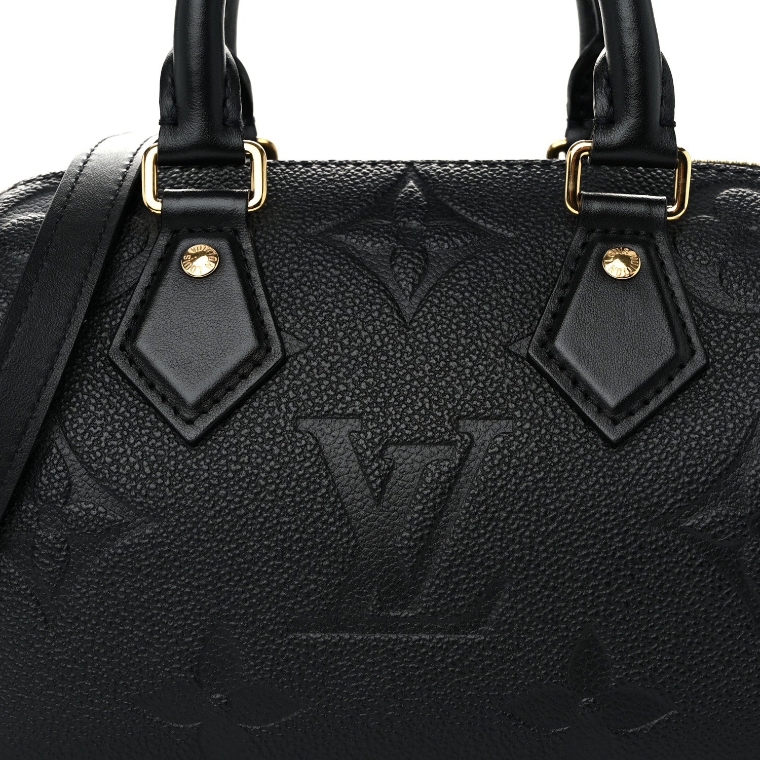 Louis Vuitton Empreinte Monogram Giant Speedy Bandouliere 20 Black 8 of 11