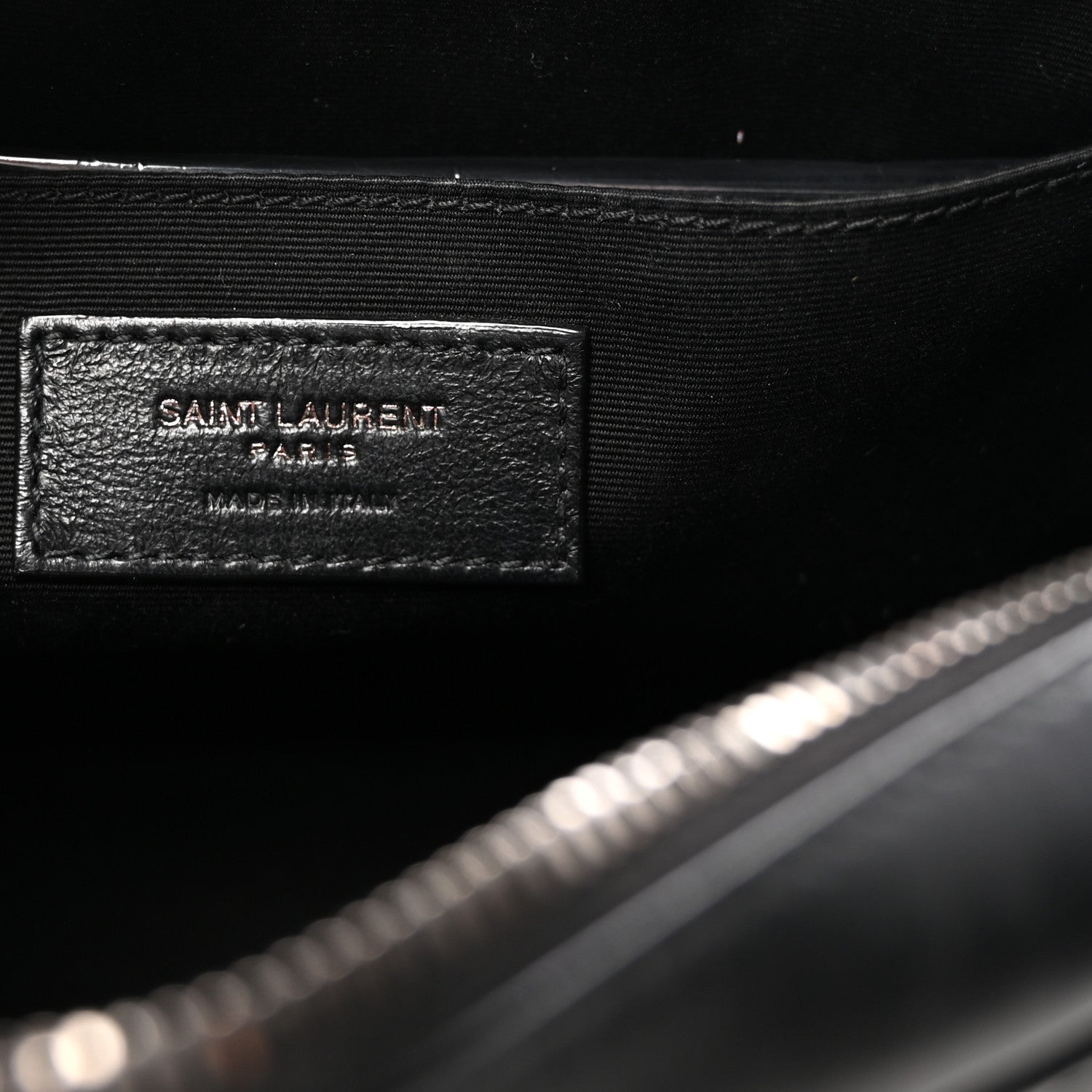Saint Laurent Calfskin Matelasse Monogram Lou Camera Bag Black 6 of 9