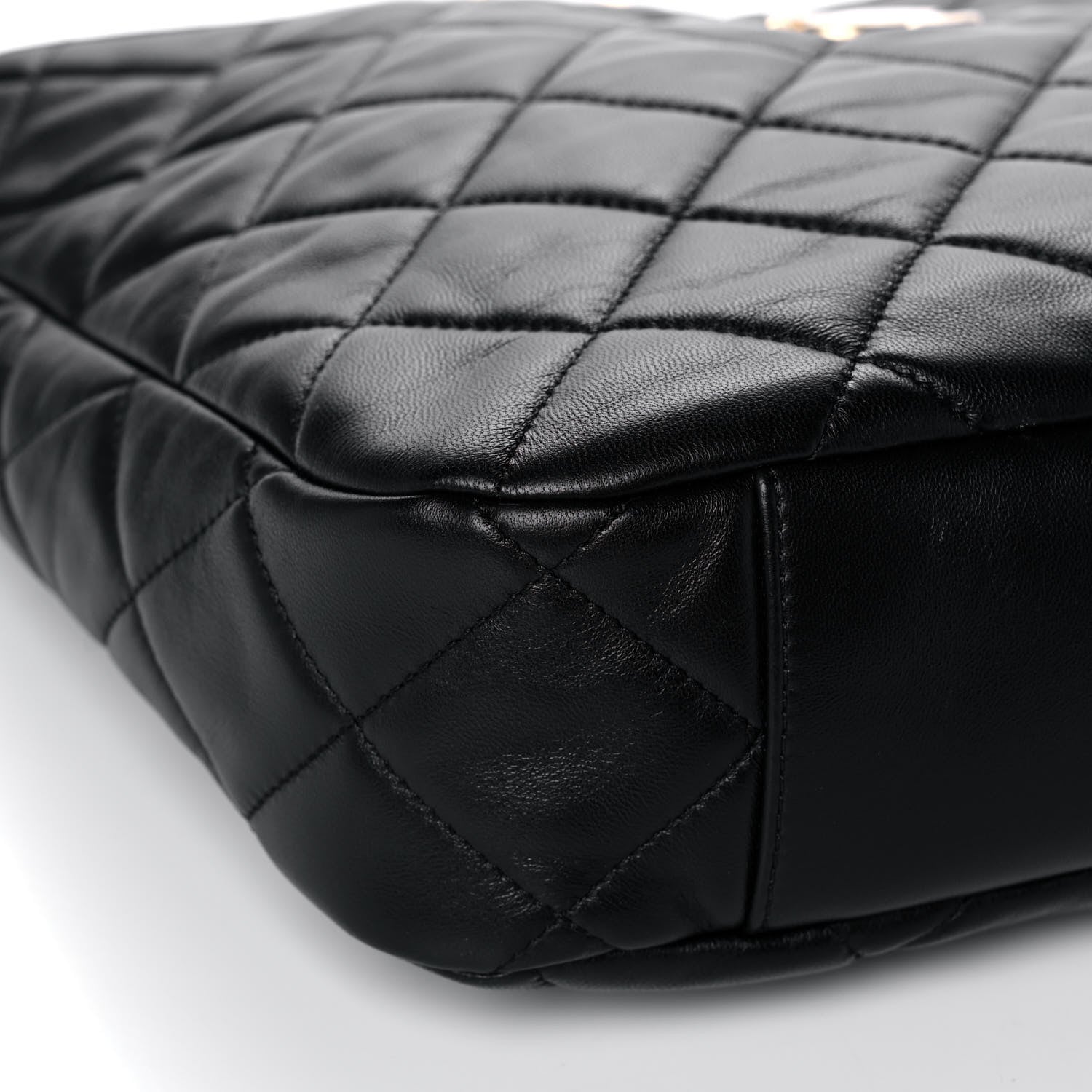 Chanel Lambskin Quilted Large CC Funky Town Hobo Black 5 of 11