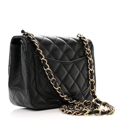 Chanel Lambskin Quilted Mini Square Flap Black 3 of 20