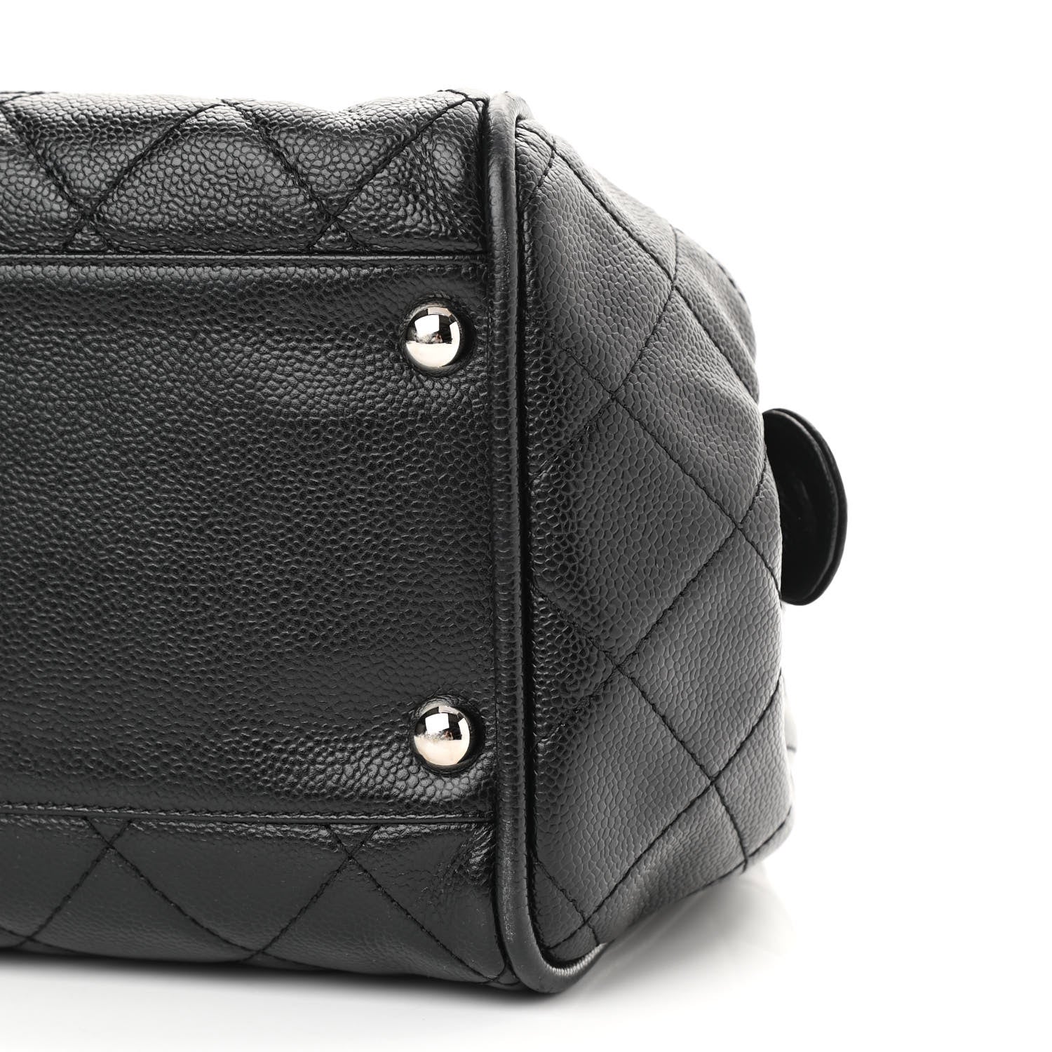 Chanel Caviar Quilted CC Timeless Bowler Black 10 of 10