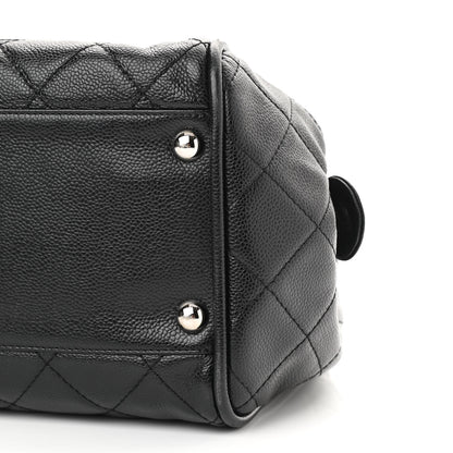 Chanel Caviar Quilted CC Timeless Bowler Black 10 of 10