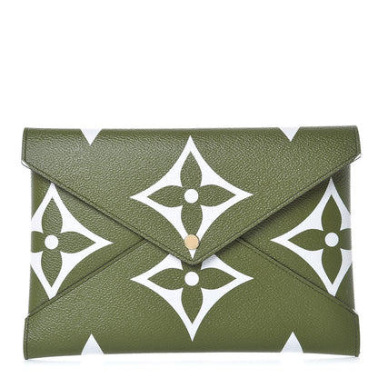 Louis Vuitton Monogram Giant Large Kirigami Pochette Kaki 1 of 8
