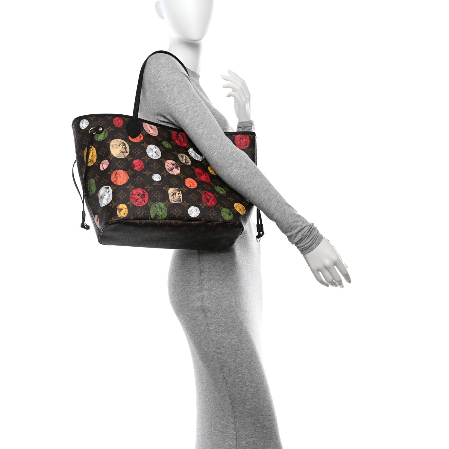 Louis Vuitton X Fornasetti Monogram Cameo Neverfull MM 2 of 10