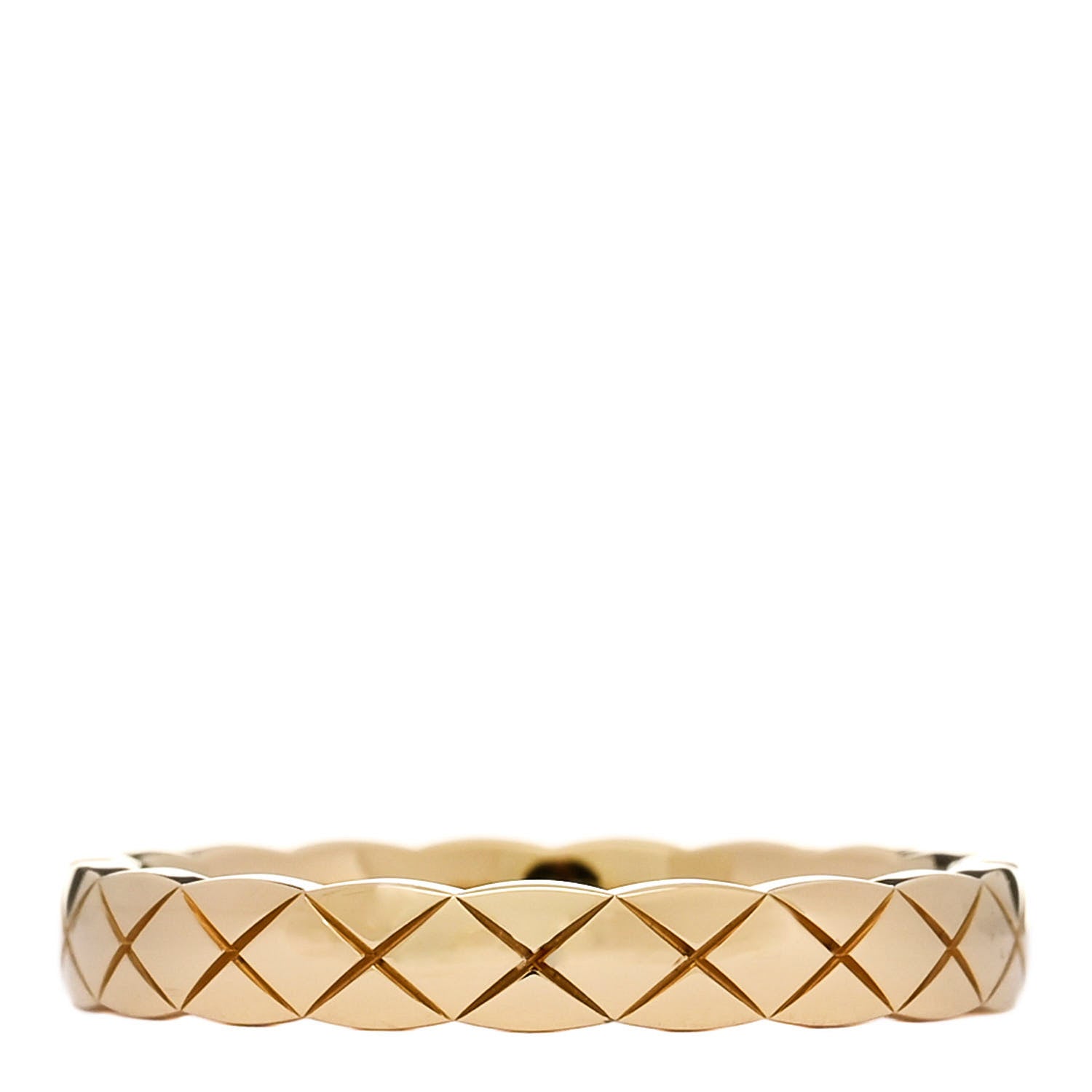 Chanel 18K Yellow Gold Mini Coco Crush Ring 57 8 3 of 5
