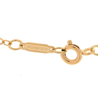 Tiffany 18K Yellow Gold Oval Key Pendant Link Necklace 5 of 6