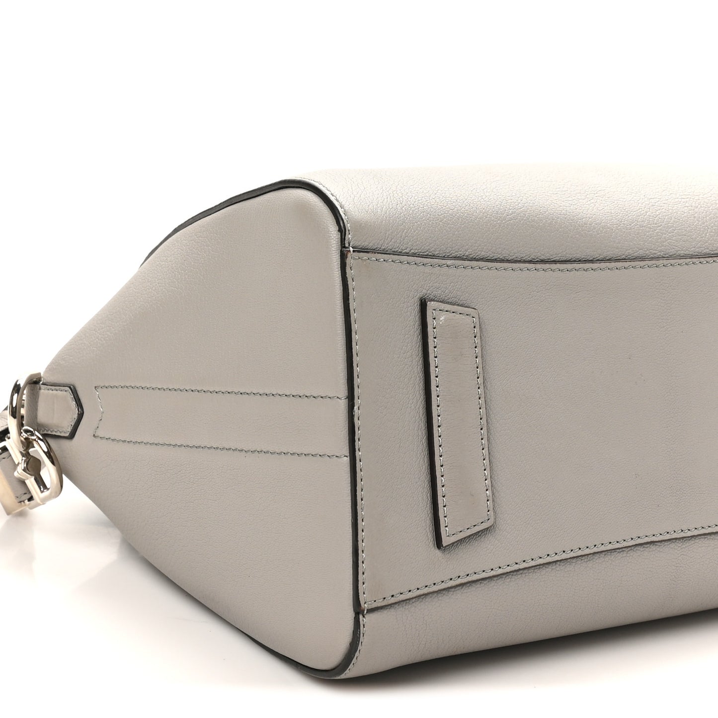 Sugar Goatskin Small Antigona Pearl Grey