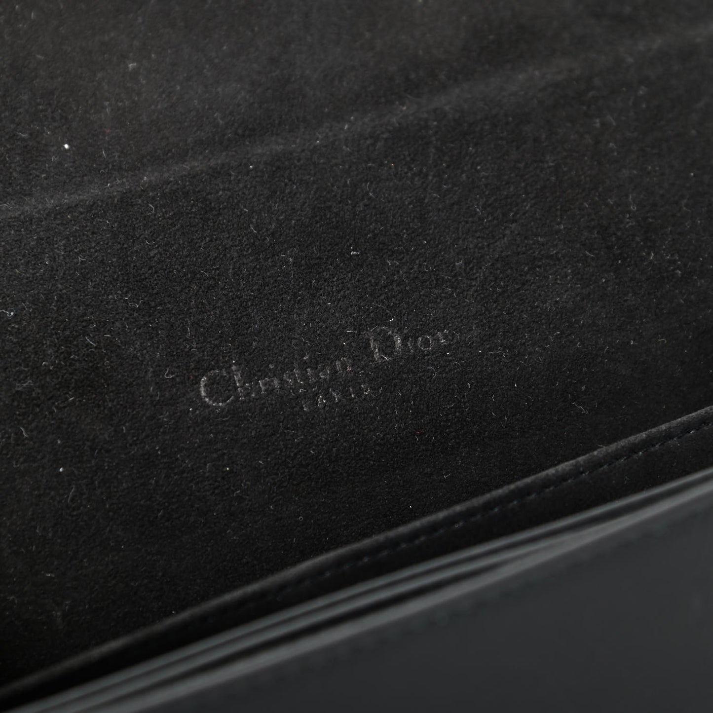 Ultra Matte Calfskin Cannage Lady Dior Clutch Black