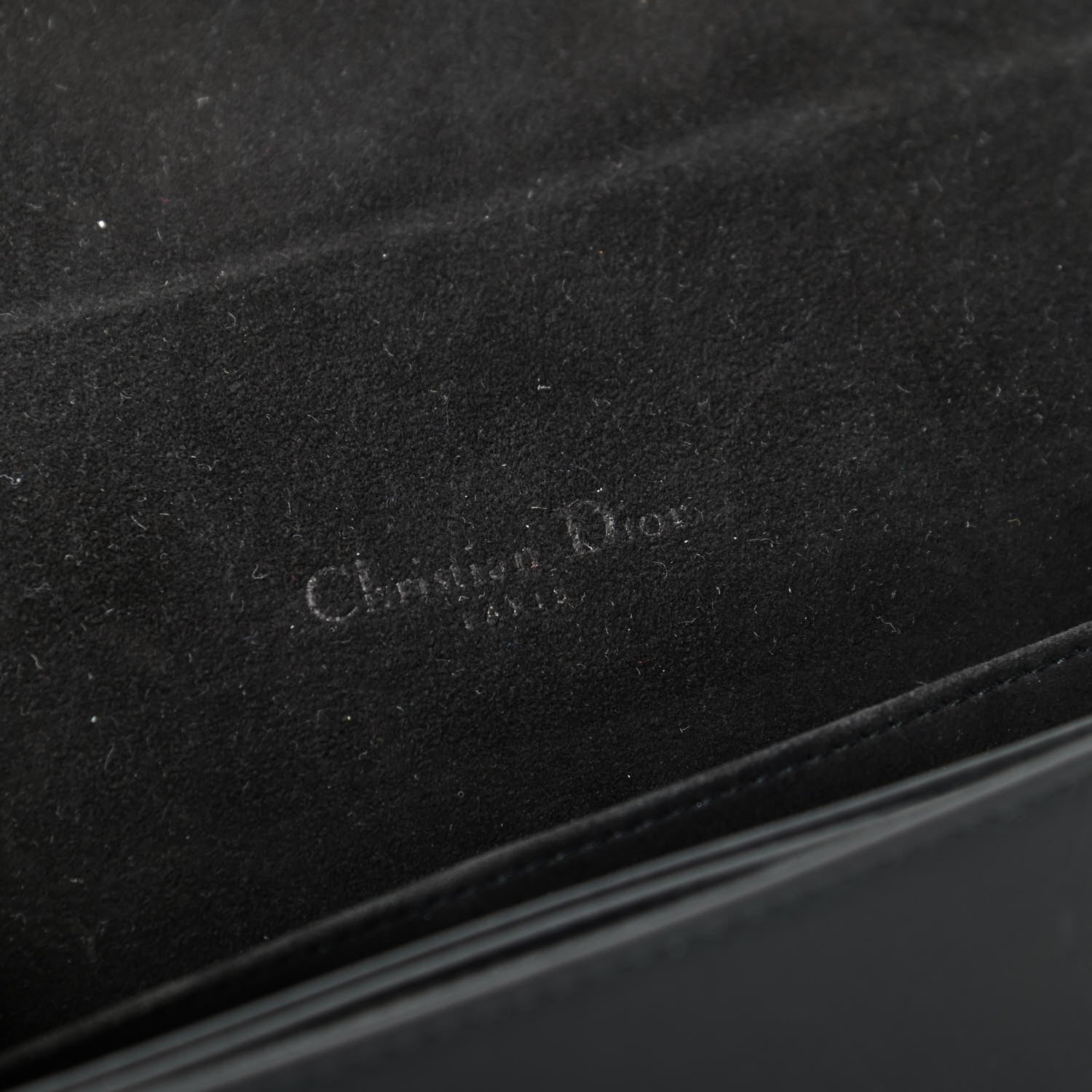 Christian Dior Ultra Matte Calfskin Cannage Lady Dior Clutch Black 9 of 11