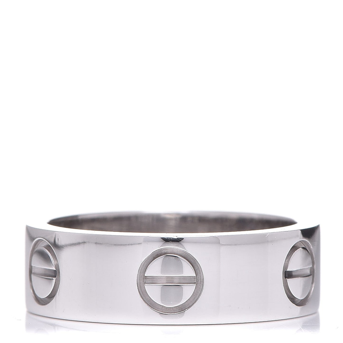 18K White Gold 5.5mm LOVE Ring 49 4.75