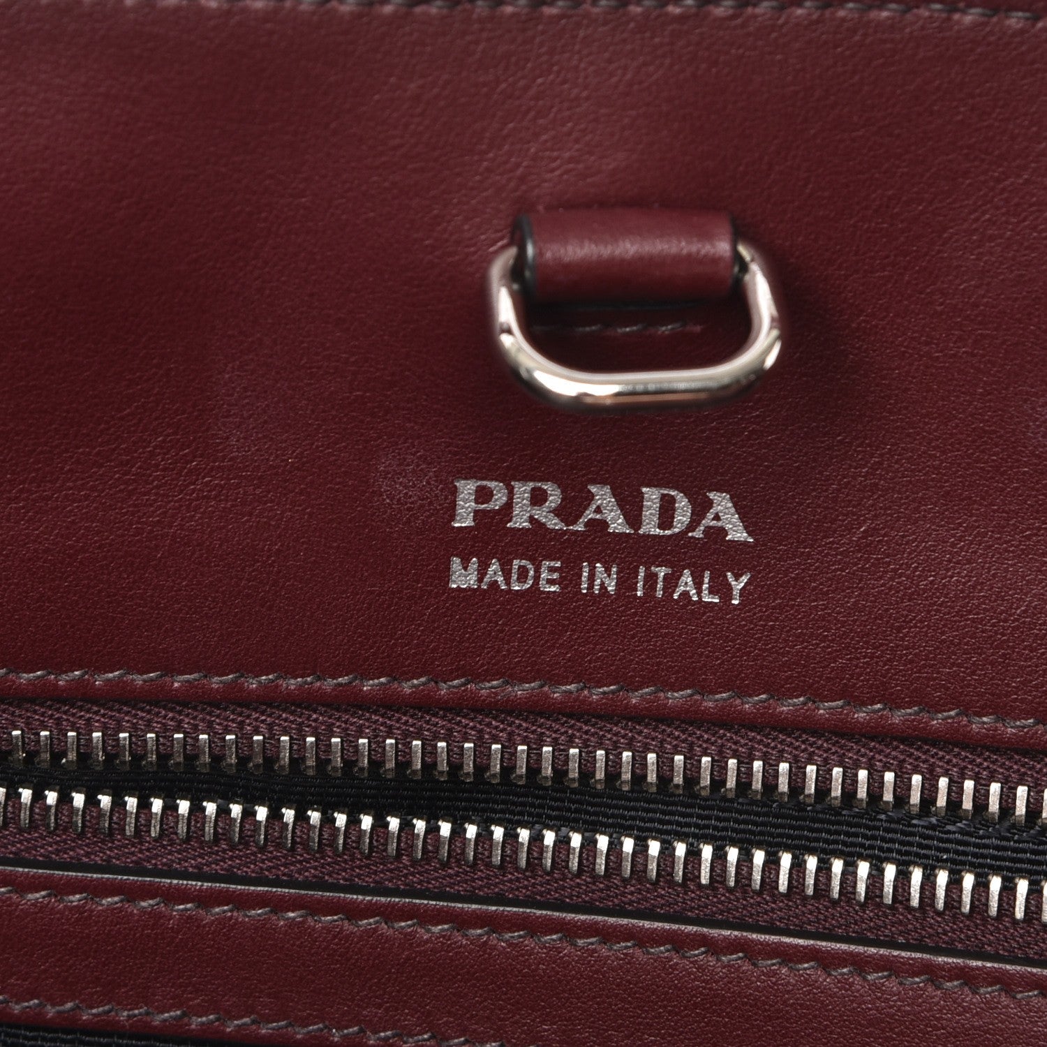 Prada City Calf Tote Granato 7 of 11