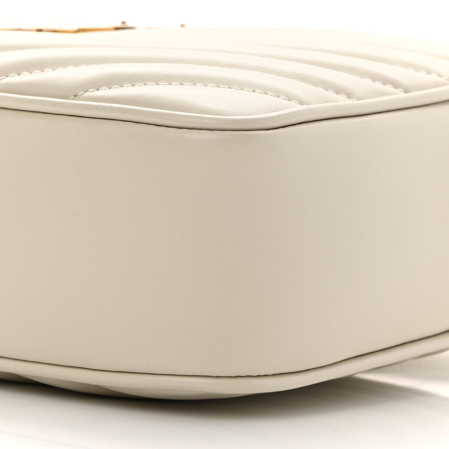 Calfskin Matelasse Monogram Lou Camera Bag Crema Soft