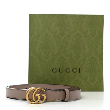Gucci Calfskin Double G 20mm Belt 80 32 Porcelain Rose 6 of 6