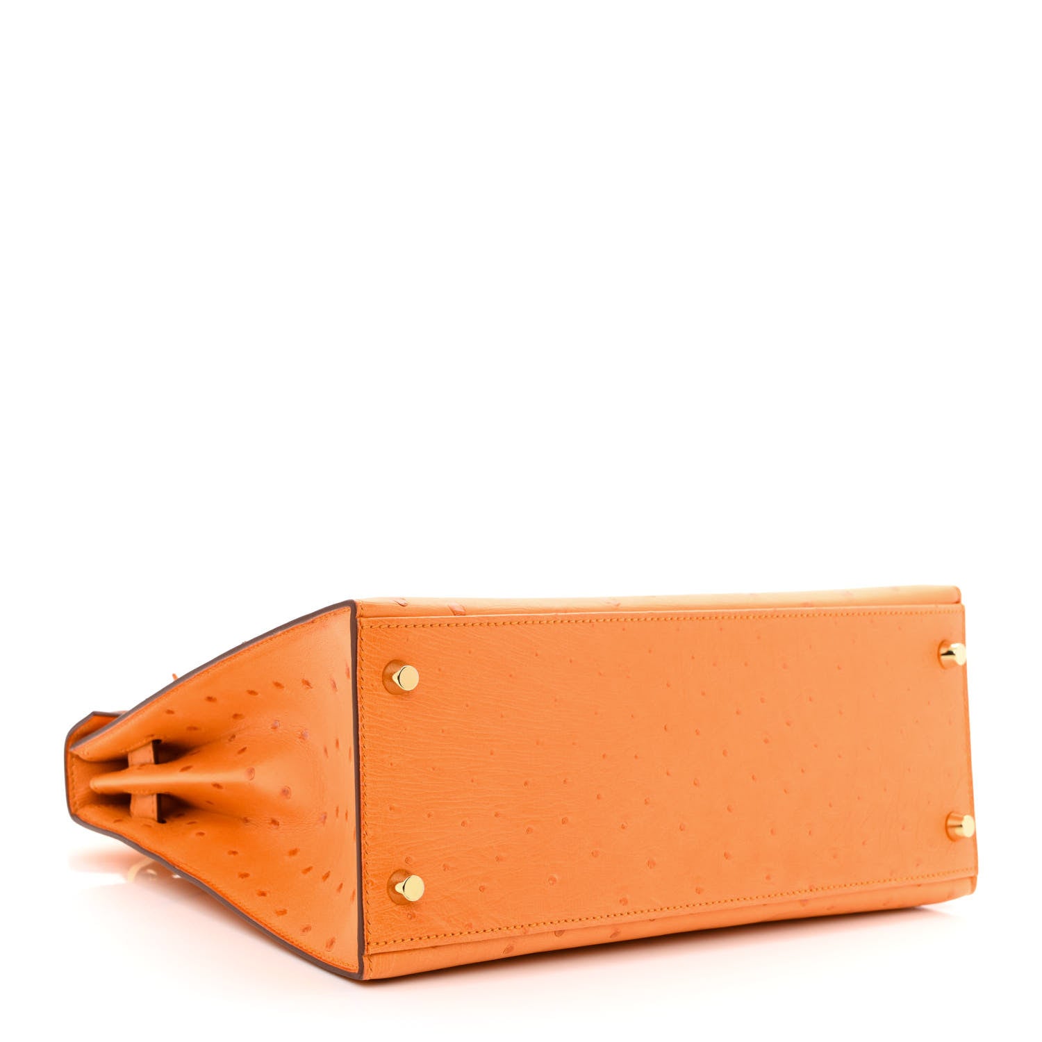 Hermes Ostrich Kelly Sellier 28 Abricot 4 of 11