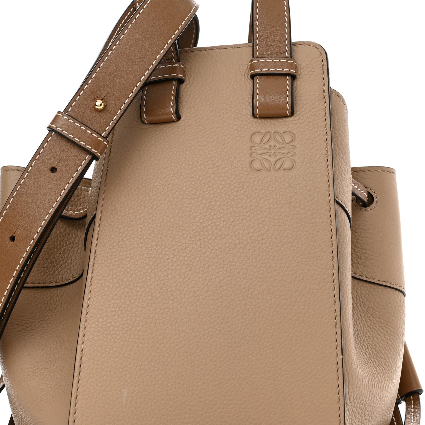 Calfskin Mini Hammock Shoulder Bag Sand Mink