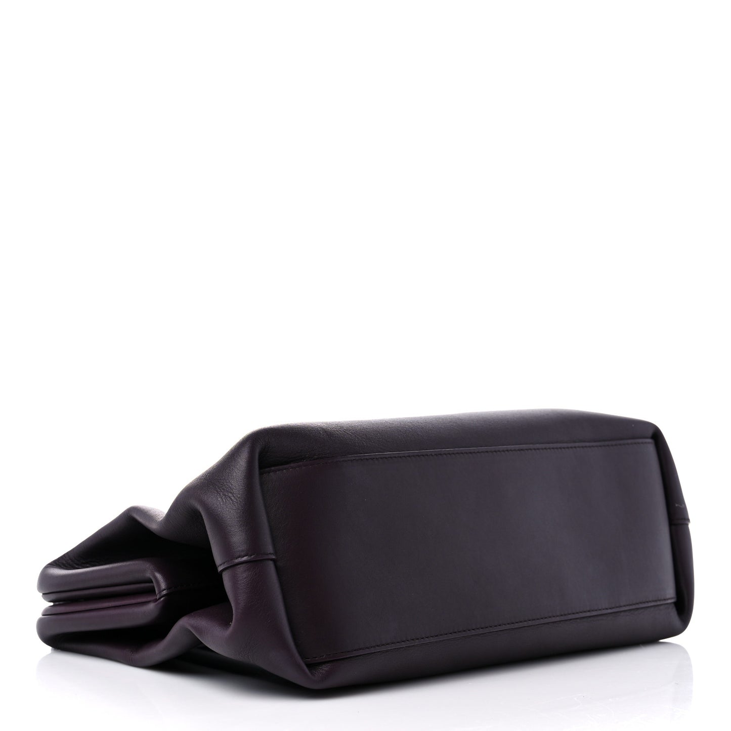 Calfskin Medium The Point Triangle Bag Grape