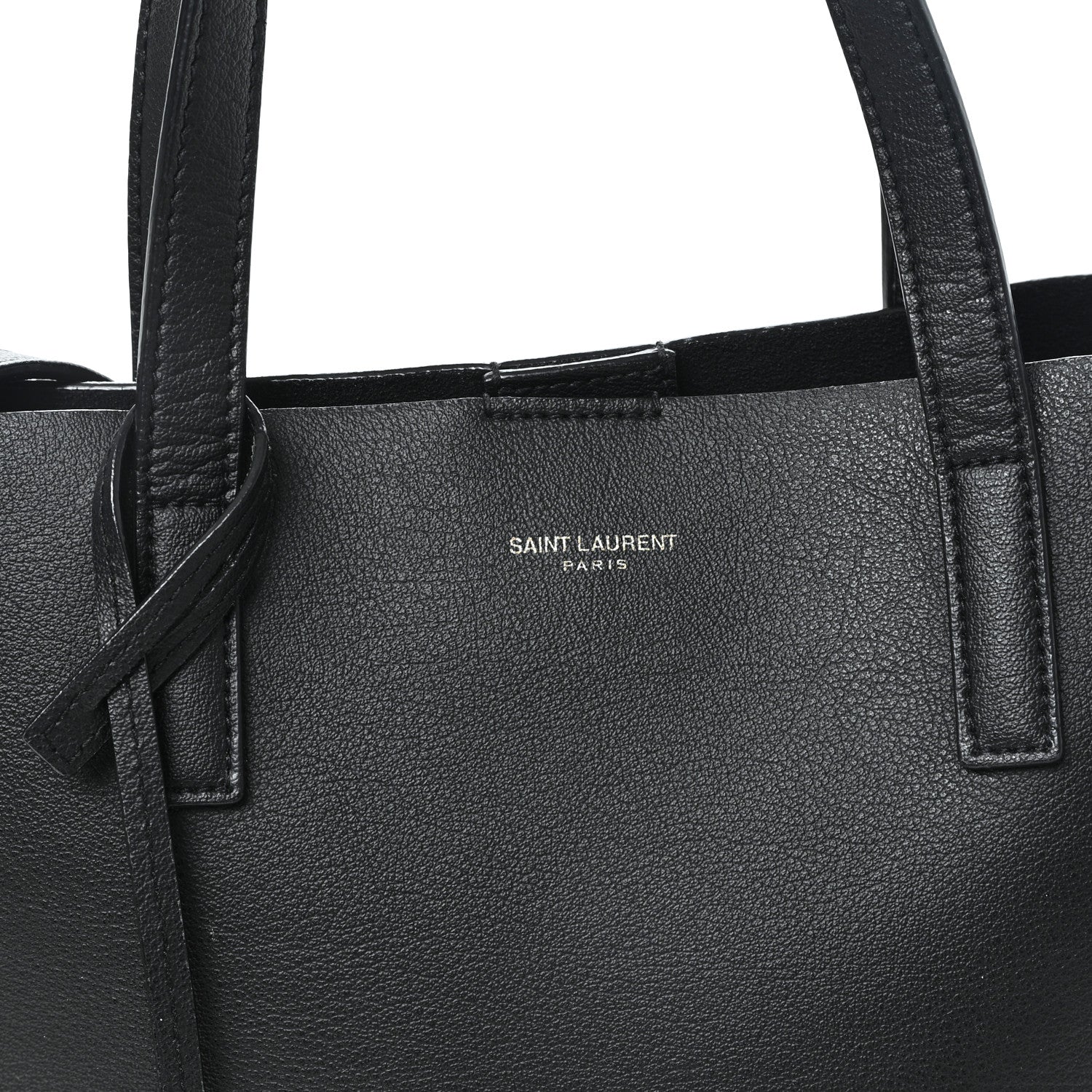 Saint Laurent Calfskin Toy Shopping Tote Black 8 of 13