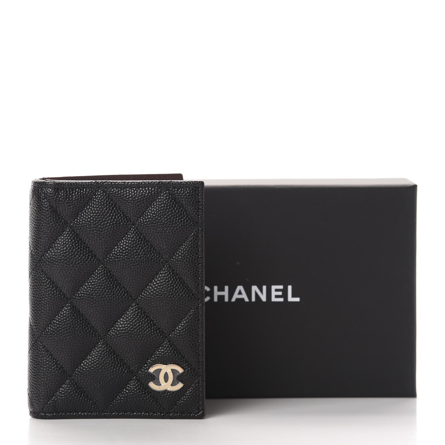 Chanel Caviar Quilted Card Holder Wallet Black 9 of 9